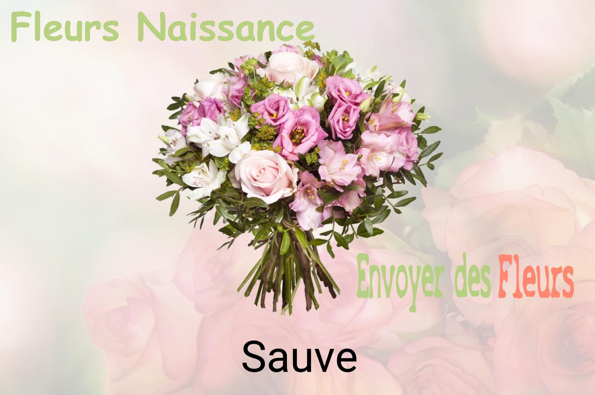 Bouquet de fleurs de naissance livré à Sauve